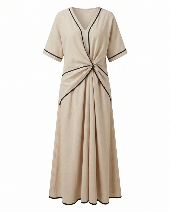 Rosalind | Women's Twist Front Maxi Summer Dress